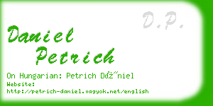 daniel petrich business card